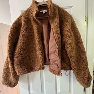 Tig Toc Women's Brown Puffer Jacket